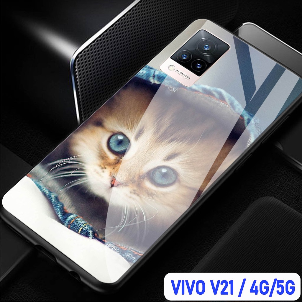 [H22] SoftCase Kaca Vivo V21 4G V21 5G, CASE HP Vivo V21 4G V21 5G, SOTFCASE GLASS Vivo V21 4G V21 5