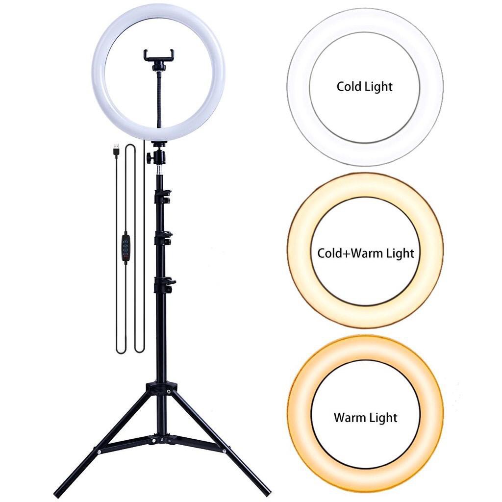 (COD)  RING LIGHT LED 26 CM Make Up Lampu Ringlight + Tripod 2.1 Meter live TIKTOK