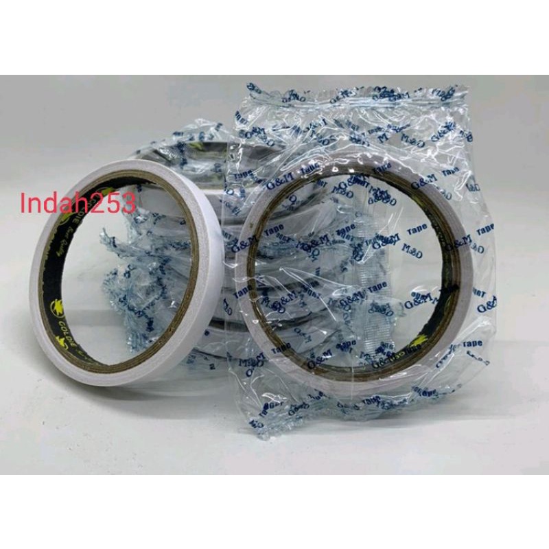 Double Tape 1/2 inc x 8m Isi 12 pcs ( Satu Lusin )