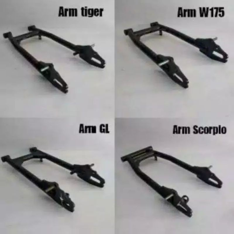 Arm Custom Bulat Pnp Honda Tiger Megapro GL CB Scorpio W 175 Japstyle Custom