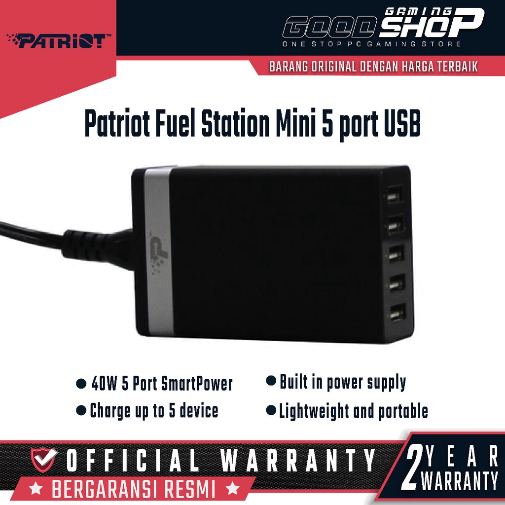 Patriot Fuel Station Mini 5 port USB