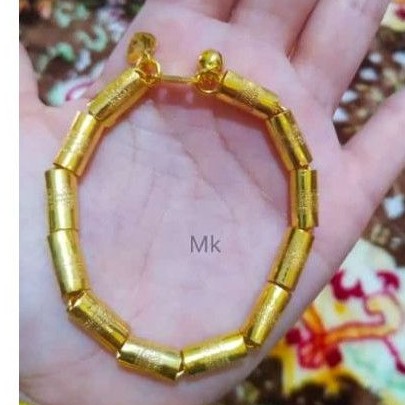 Gelang Bambu besar Lapis kristal