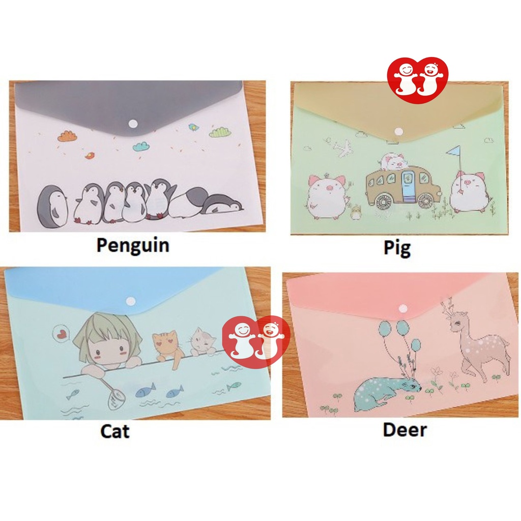 Map Plastik A4 Cute Animal / File Organizer