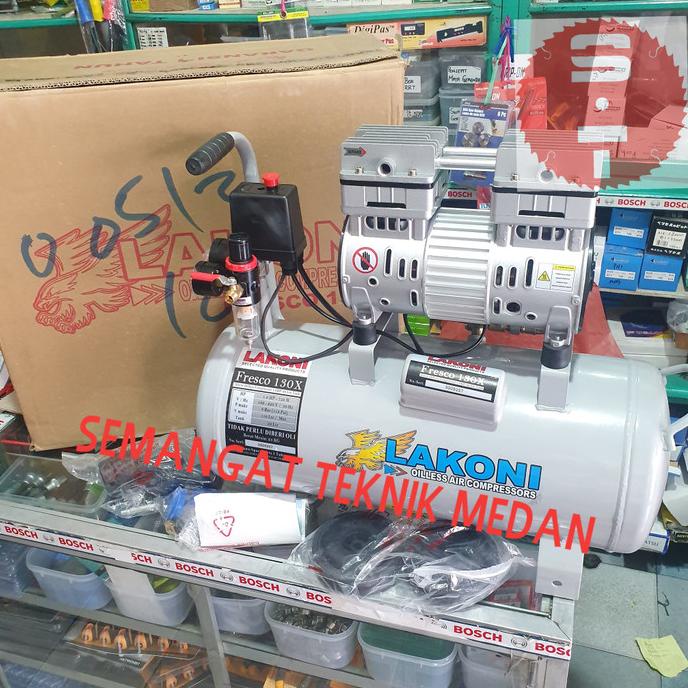 COMPRESSOR KOMPRESSOR OILLESS SILENT LAKONI FRESCO 130 130X 1HP