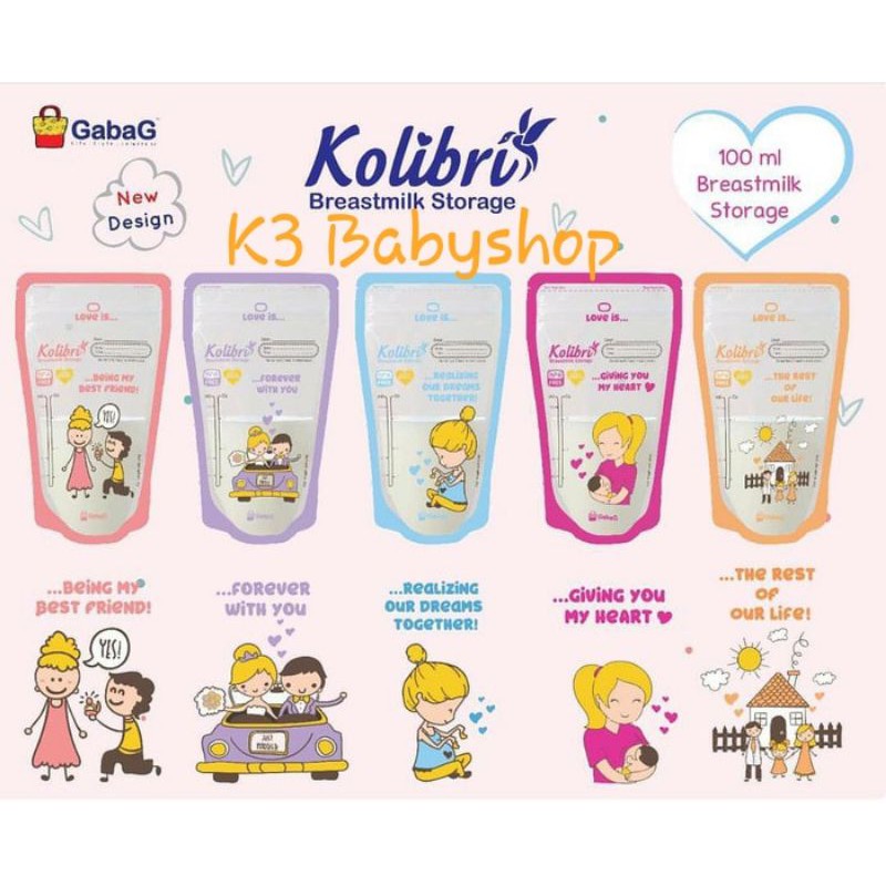 Kantong Asi Gabag 100ml 120ml 150ml plastik asi kantung asip breastmilk storage bags