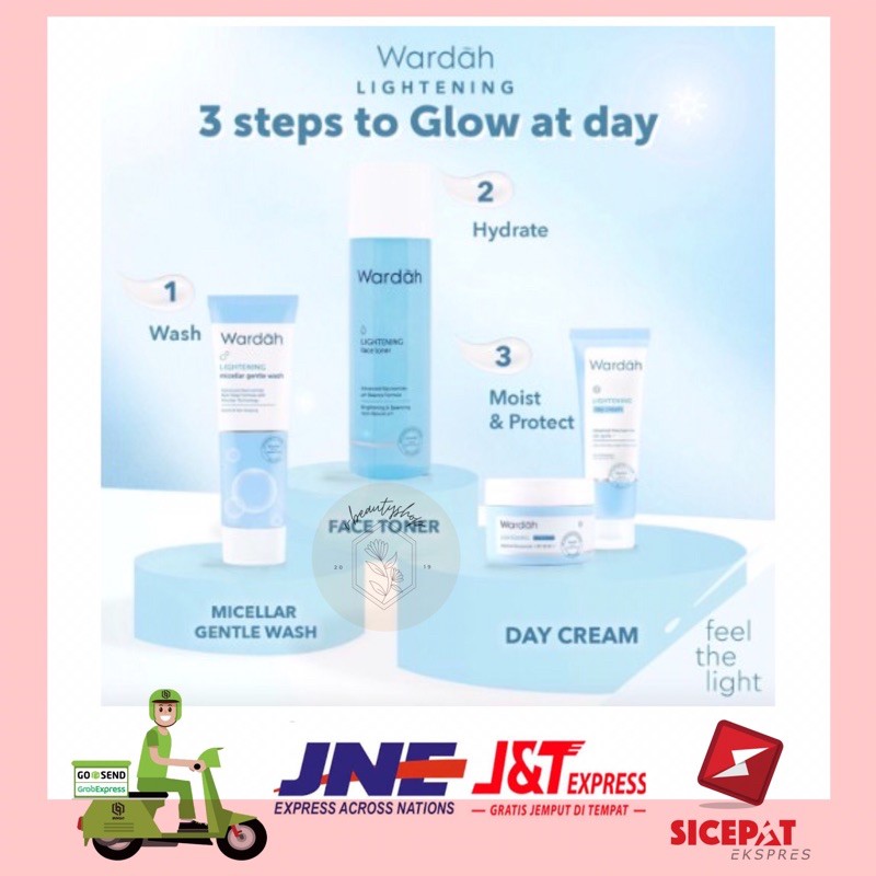 [BPOM] Wardah Lightening Day / Night Cream / Toner / Milk Cleanser / Serum / Krim Siang / Malam