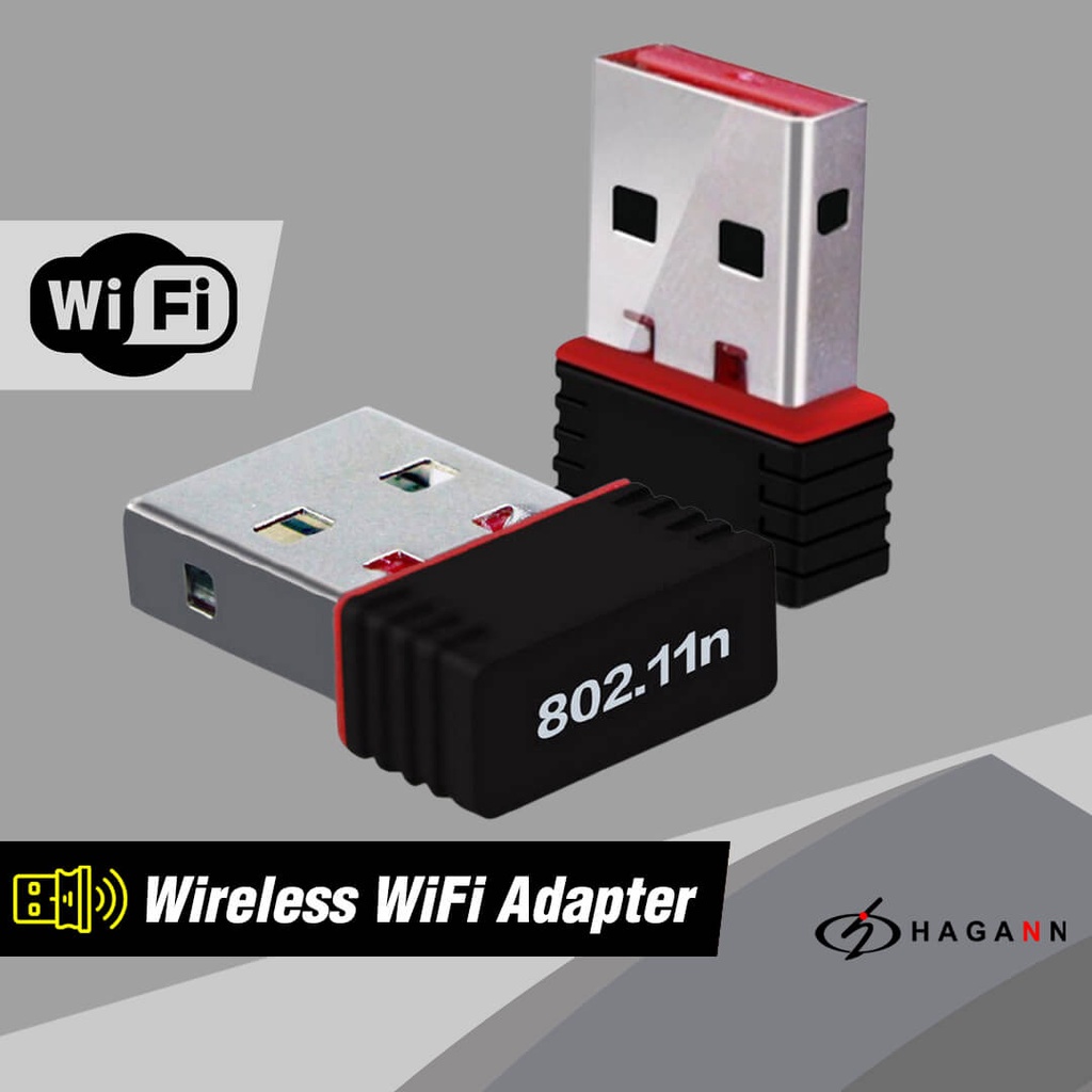 USB WiFi Mini Adapter Wireless Receiver Dongle Wifi PC Laptop Komputer 150Mbps Donggle Wi-Fi External