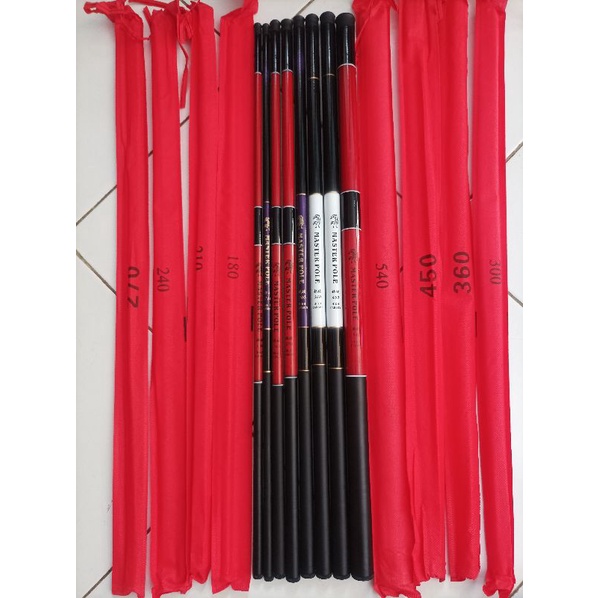 1 Set Joran Tegek Ruas Panjang 1.8M - 5.4M Fishing Set Mancing