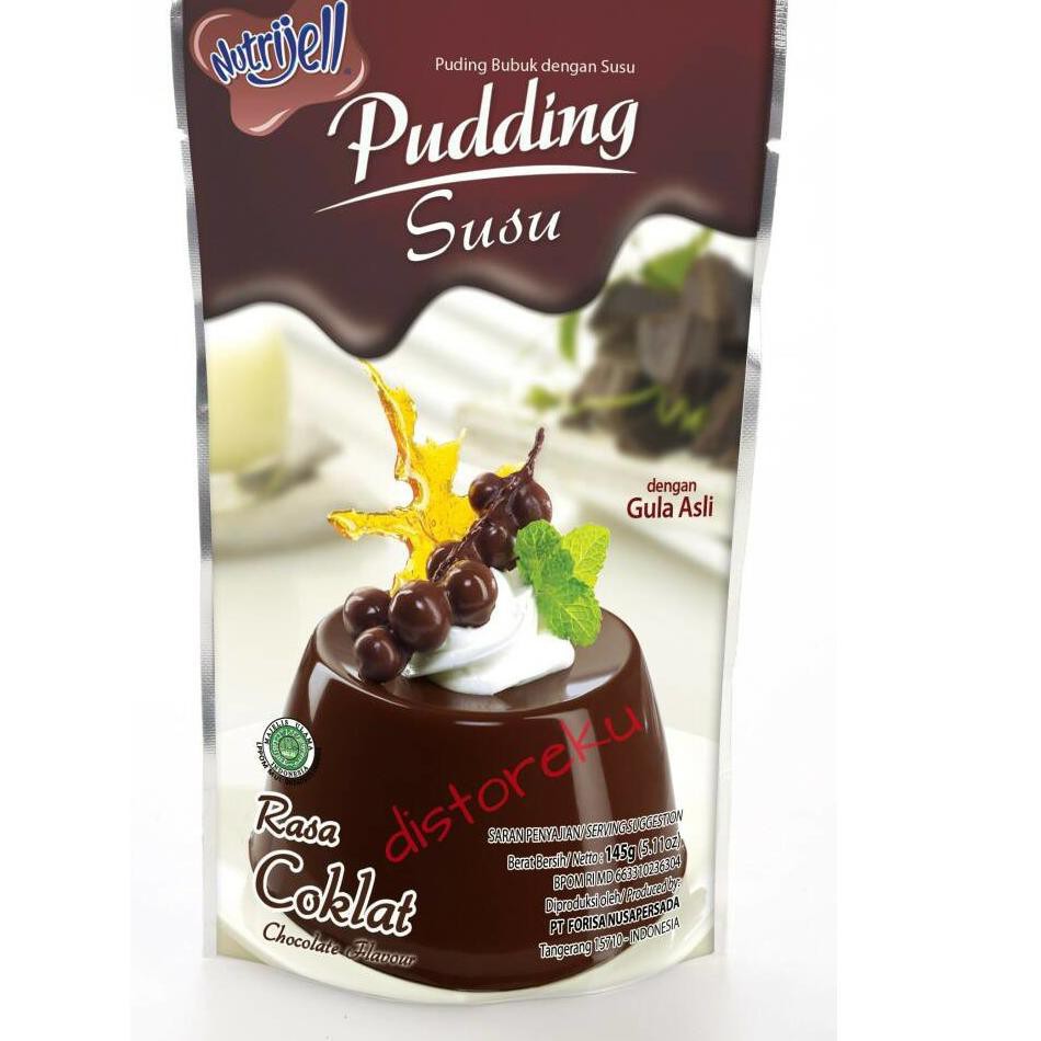 

【today】 nutrijel PUDING susu rasa COKLAT chocolate flavour 145gr (5.11oz)