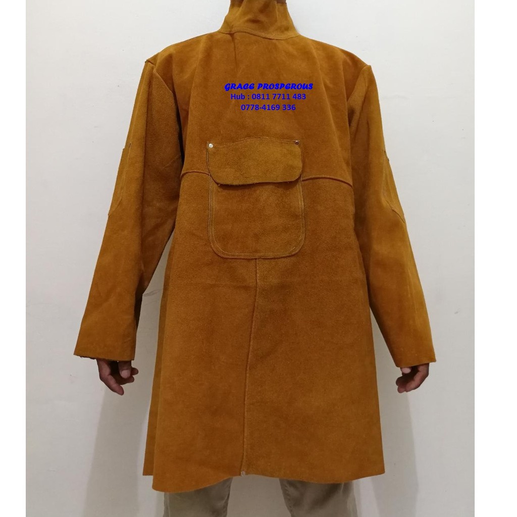 Jaket Las Kulit / Leather Welding Jacket / Baju tukang las