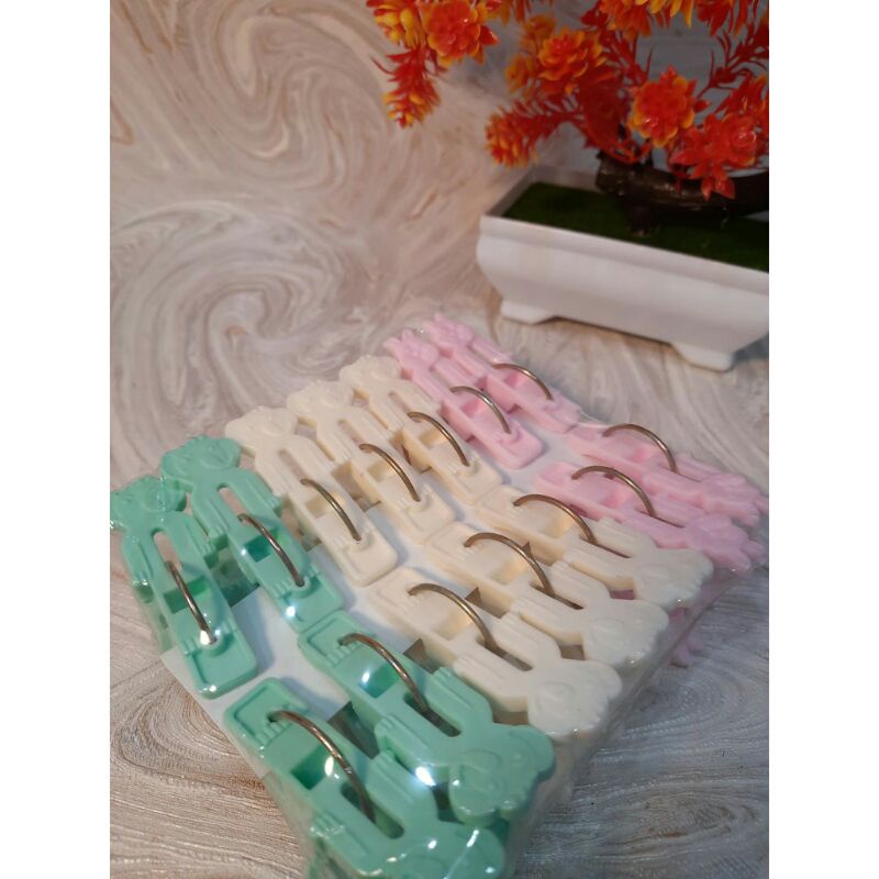 Jepitan Baju Nagata NG 022 | Laundry Clip Karakter | Klip Jemuran Pakaian Unik Plastik