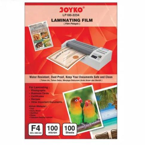 

Special PLASTIK LAMINATING F4 FOLIO JOYKO 100 MICRON !