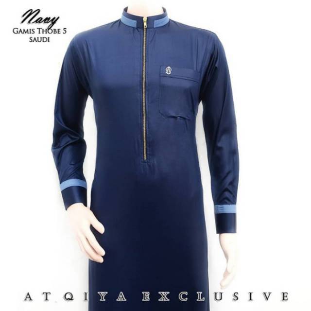 Atqiya Exsclusive Thobe 5  / Jubah pria / jubah kekinian / Gamis slimfit
