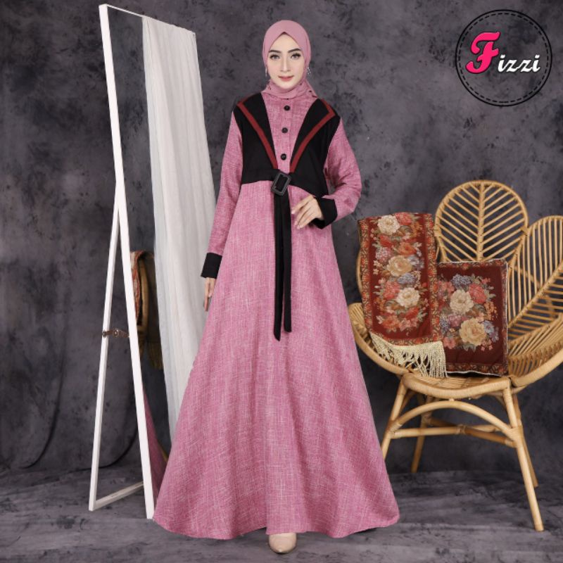 original gamis By FIZZI baju dress terbaru kekinian gamis remaja gamis lebaran 2022