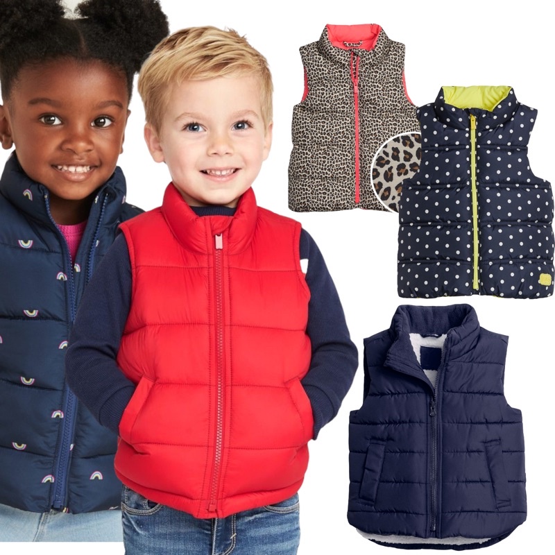 Jaket Rompi Puffer Anak Laki Laki Perempuan GAP L143