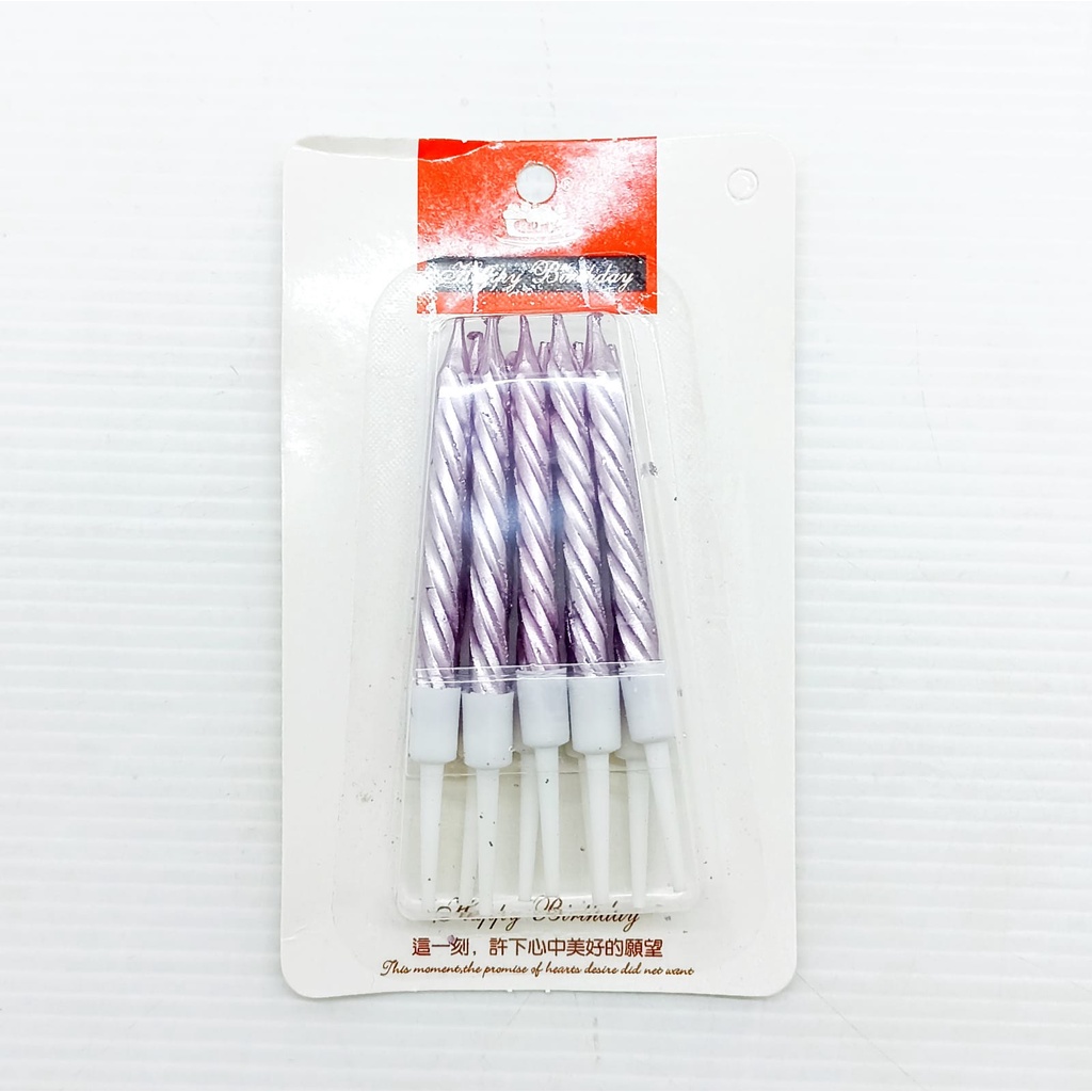 Lilin Ulir Panjang / Lilin Ulir Pendek For Birthday Cake