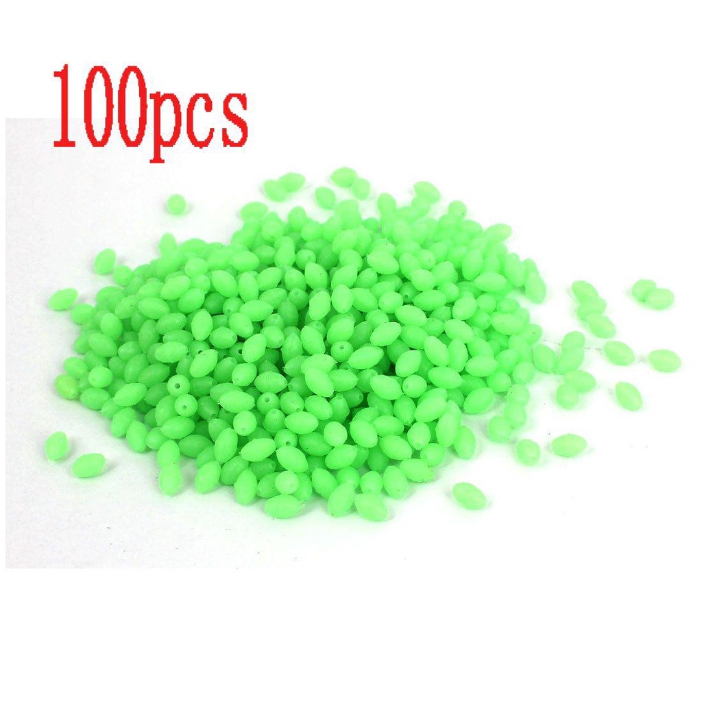 Nanas 100Pcs Manik-Manik Luminous Set Plastik Bermanfaat Glow In The Dark