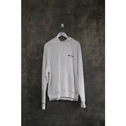 Endarfootwear - CHAMPION HOODIE MINI SCRIPT FLEECE WHITE