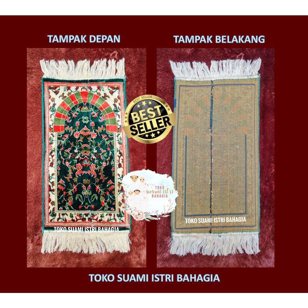 Sajadah Platinum 12 mm milimeter / 210 Gram Grade B 35x60 Cm Super Tebal Arbain Rawdah Yakar Karpet