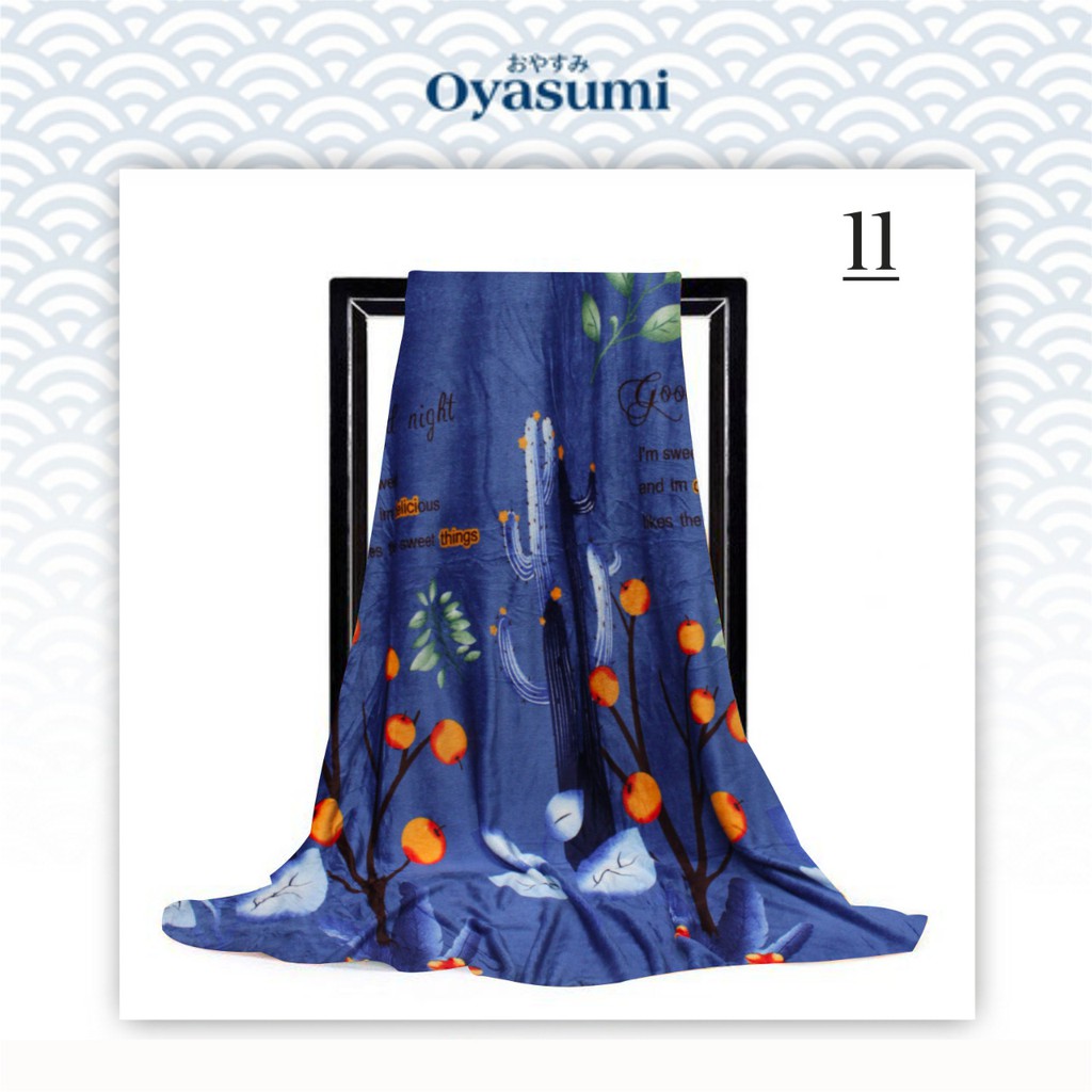 Oyasumi Selimut Motif Dewasa Classic 150x200 Selimut Bulu Halus Selimut Bulu Motif-11