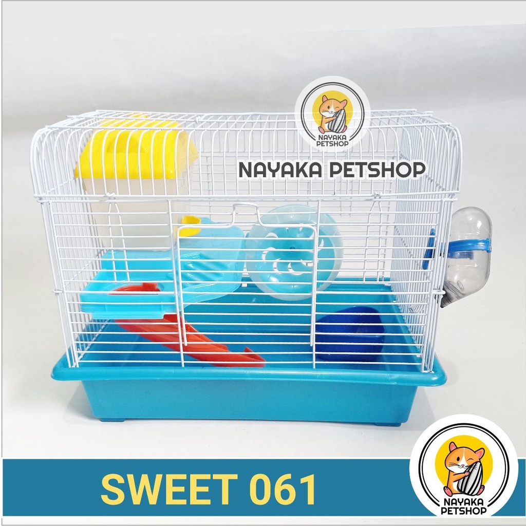 Sweet 061 Kandang Hamster Tingkat 2 Lantai Besar Murah