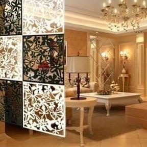 ● BHO38 Dekorasi Penyekat Ruang Vintage Bahan PVC (1set isi 4pcs 1warna) - Putih ✥