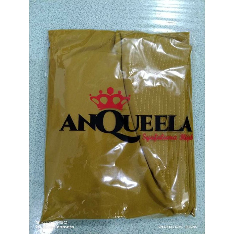 (Termurah!bisa COD) Khimar syalum /syafaluma anqueela cerutty dua layer-Lemon