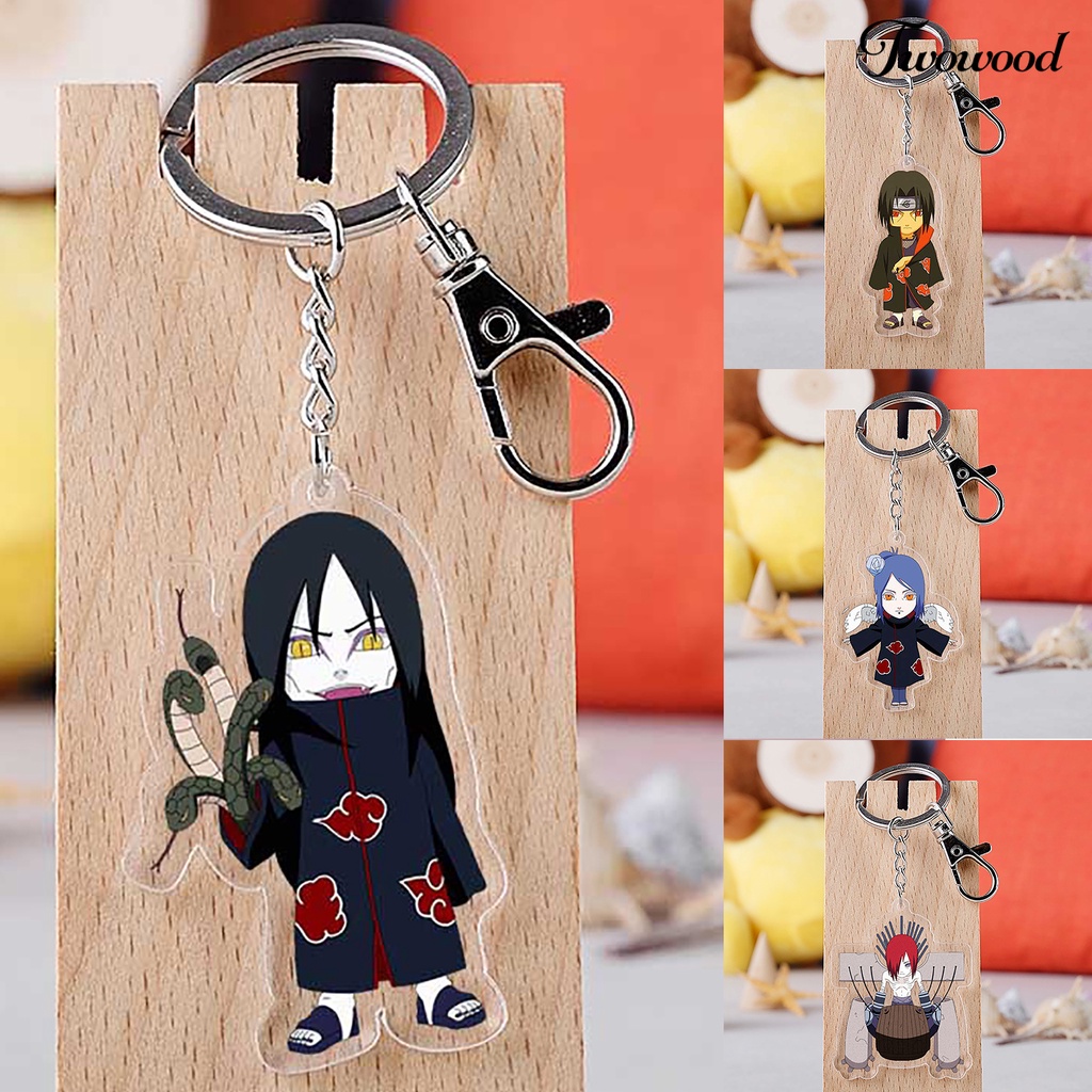 Twowood Gantungan Kunci Motif Kartun Anime Bahan Akrilik Untuk Hadiah