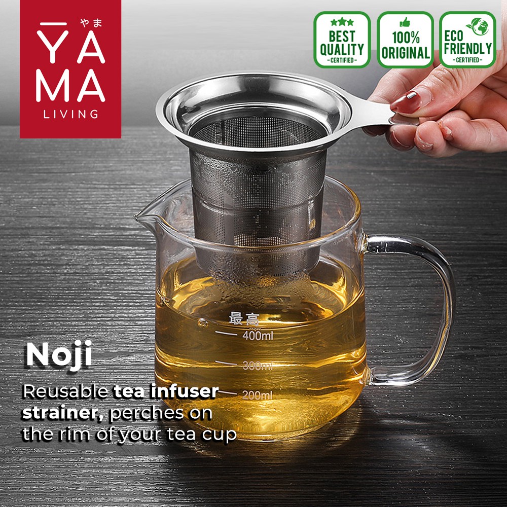 YAMA NOJI Tea Infuser Strainer Saringan Teh Kopi Penyeduh Stainless Steel Metal Filter