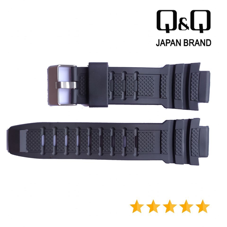 Strap QQ QnQ Q&amp;Q M-133 QnQ M 133 Tali Jam Tangan Q&amp;Q M133 Black