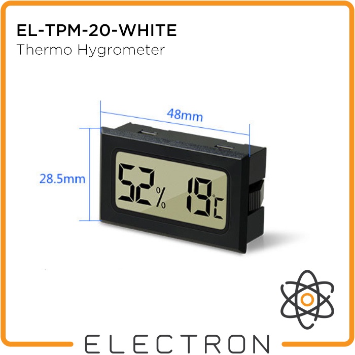 EL-TPM-20-WHITE Thermometer Hygrometer Sensor Suhu Kelembaban Digital