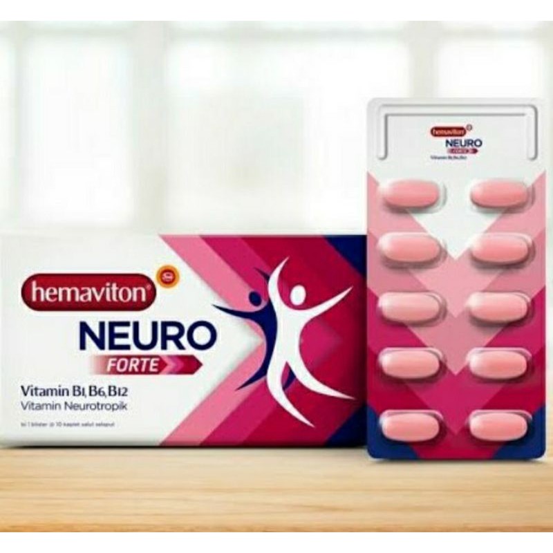 Hemaviton neuro forte/vitamin saraf/neurotropik/capek capek