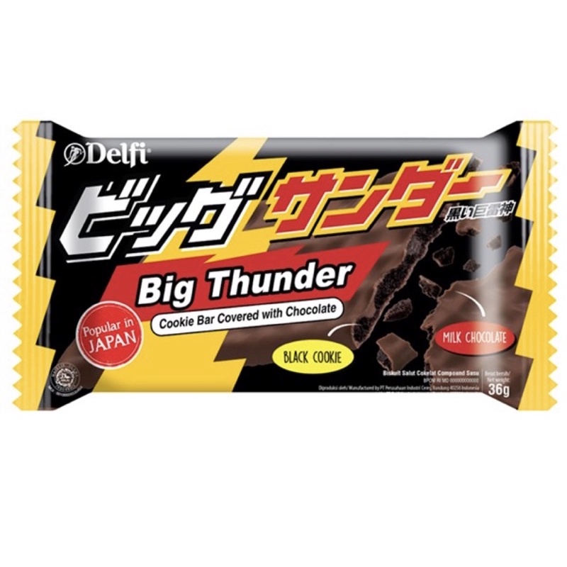 COKLAT DELFI BIG THUNDER 36 GR ( BOX / 12 PC )