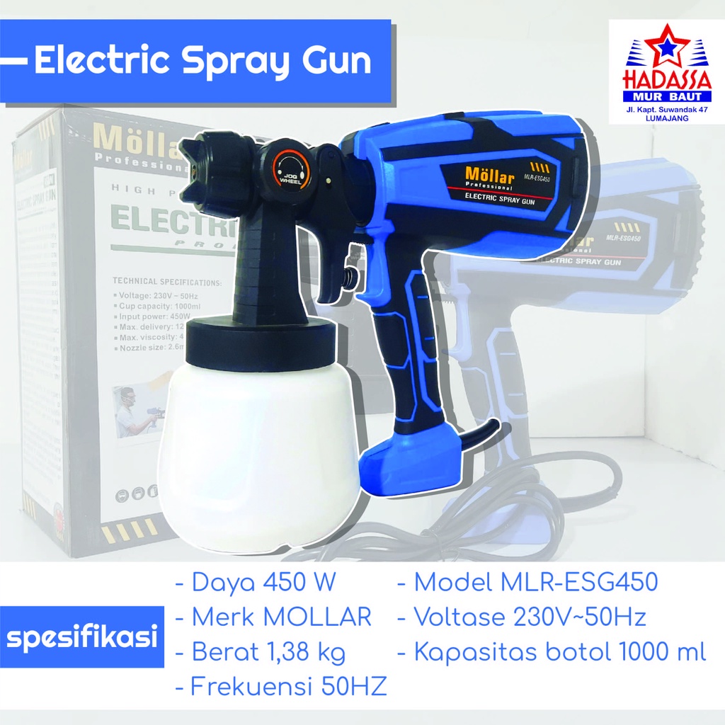 Electric Spray Gun Mollar MLR-ESG450