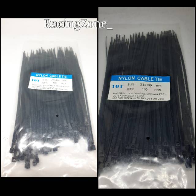 Kabel Ties Sigma Hitam 150mm isi 100pcs