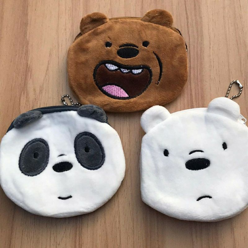 Dompet koin Plushy WBB We Bare Bear Pouh Dompet kecil