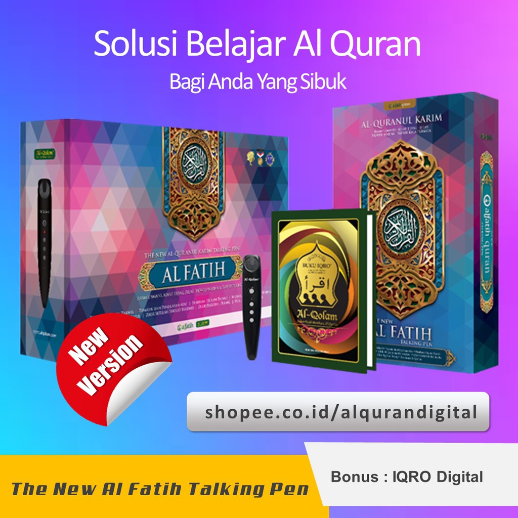 DISCOUNT Quran Digital Anak Al Fatih Talking Pen BONUS IQRO DIGITAL