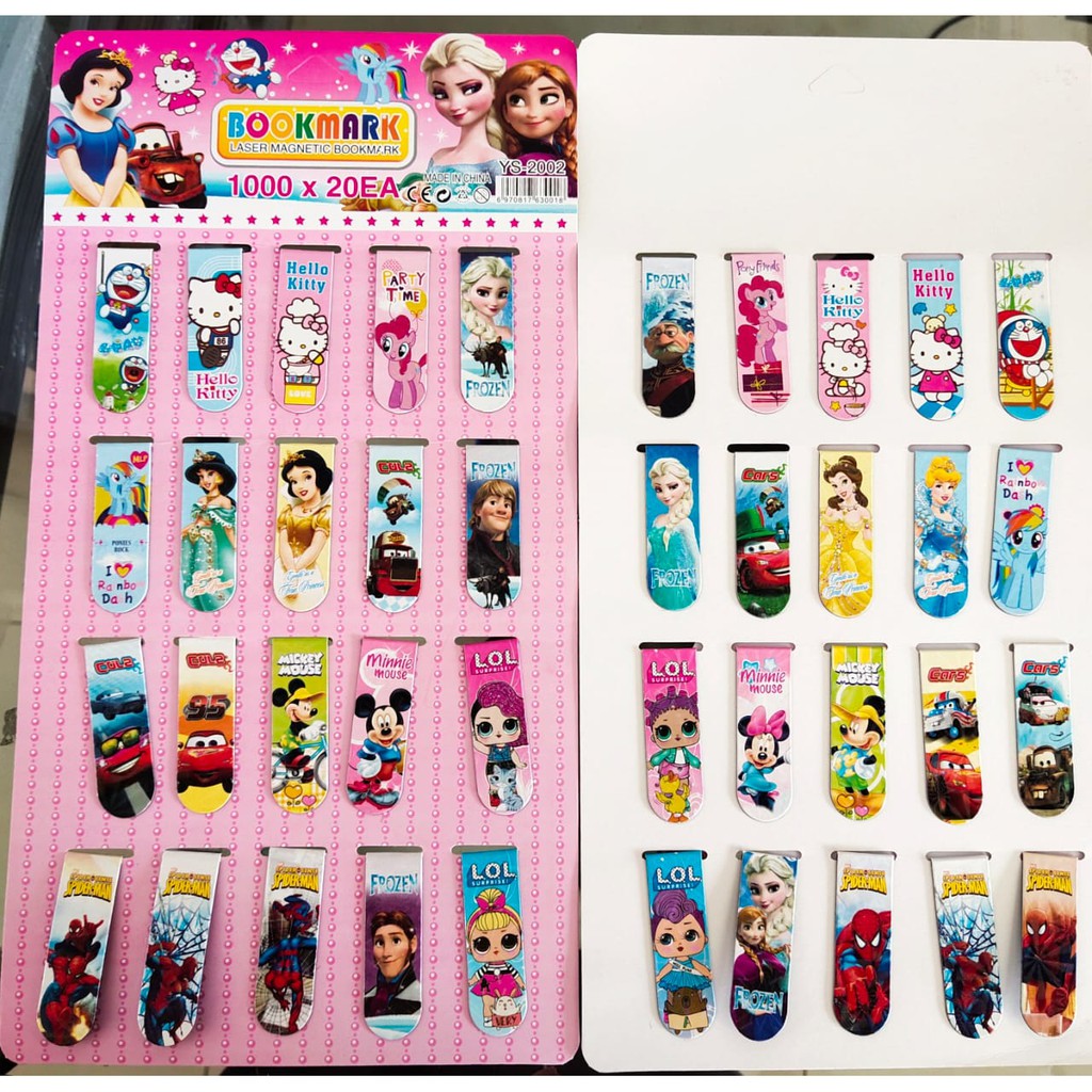 

INDEX MAGNETIC FANCY /PCS *A* Pembatas Buku karakter