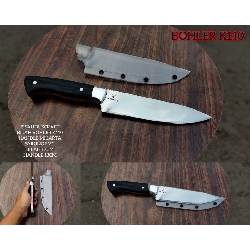 Pisau Buscraft Handle Micarta