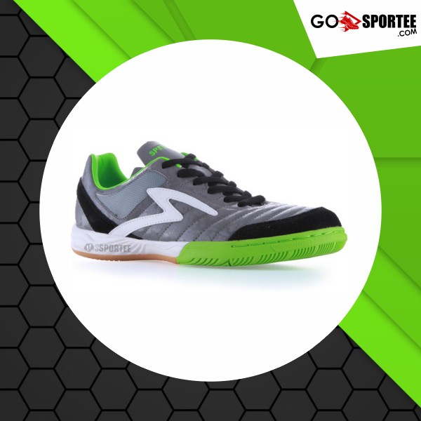 Sepatu Futsal SPECS METASALA SHOWTIME (Dark Cool Grey/Opal Green/White)