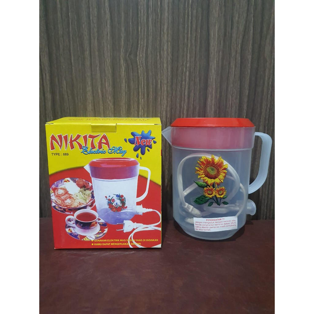 [1.5 L] Teko Listrik Plastik Nikita Teko Pemanas Air Electric Mug Ukuran 1.5 Liter Random Colour