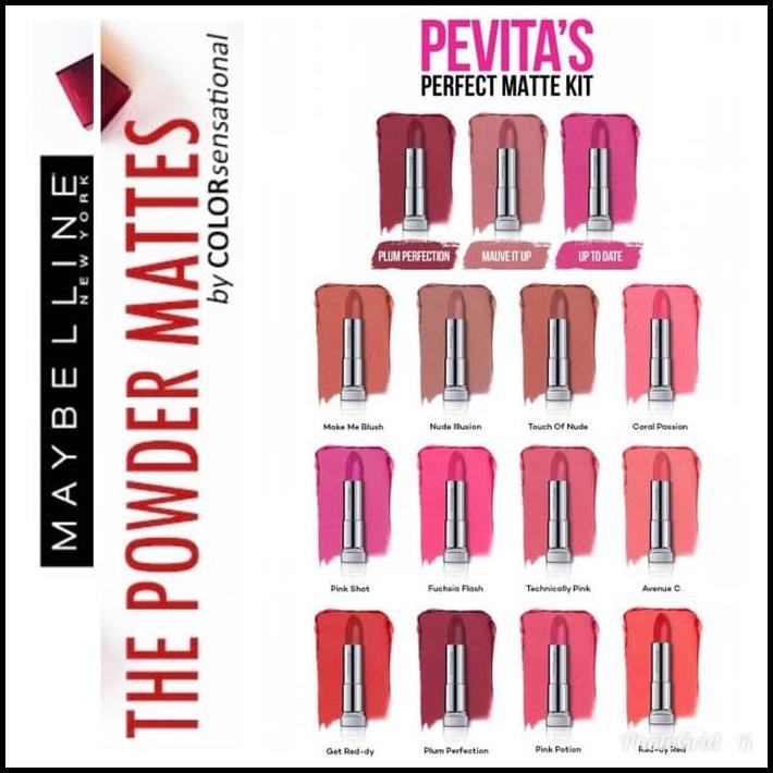 Ready Stok Maybelline Powder Matte Lipstick