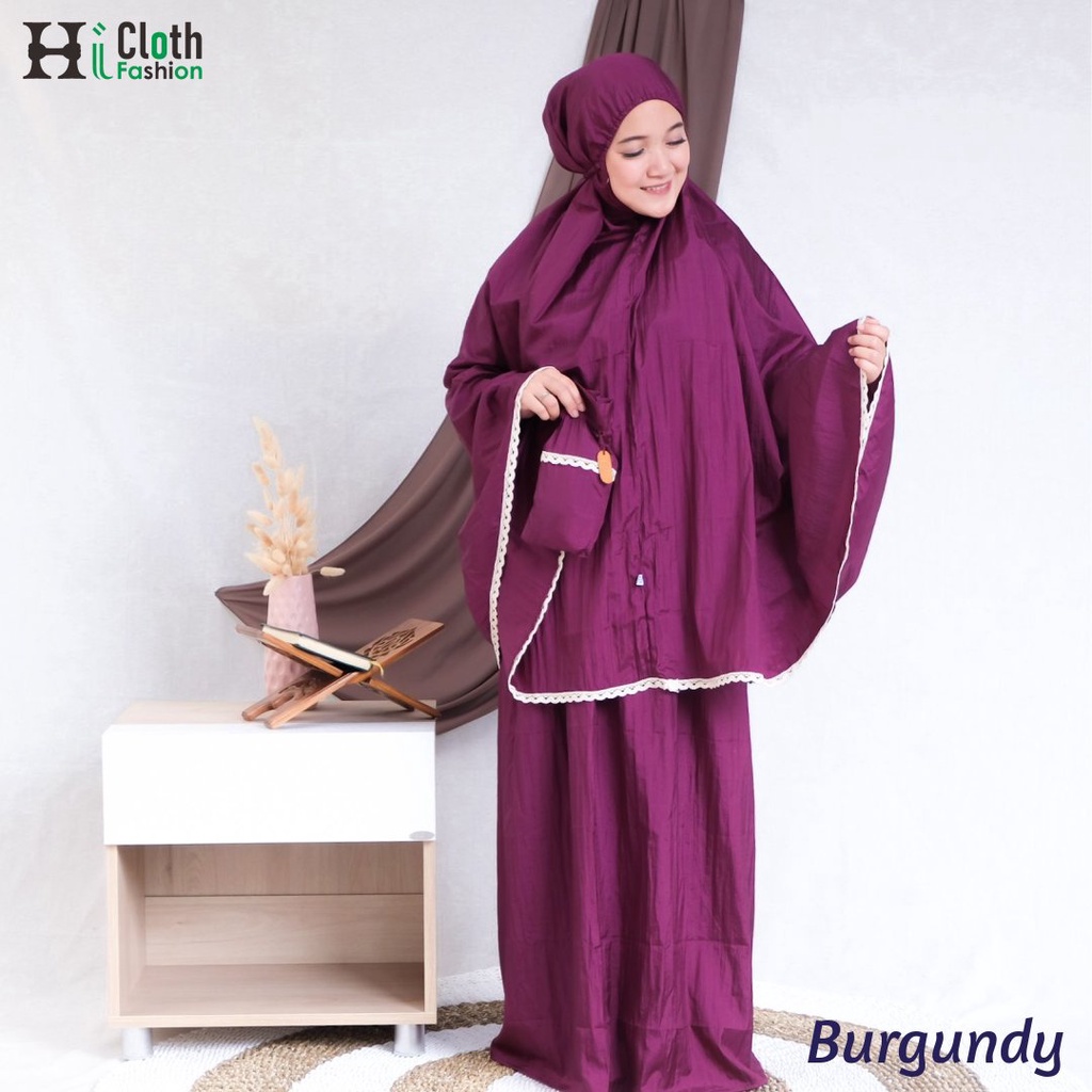 produsen Mukena travel parasut crincle premium tebel ga terawang | kado eksklusif fashion muslim dewasa