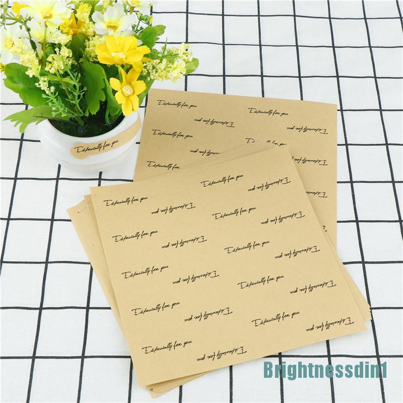 Set 200pcs Stiker Label Especially For You Bahan Kertas Kraft Untuk Kue