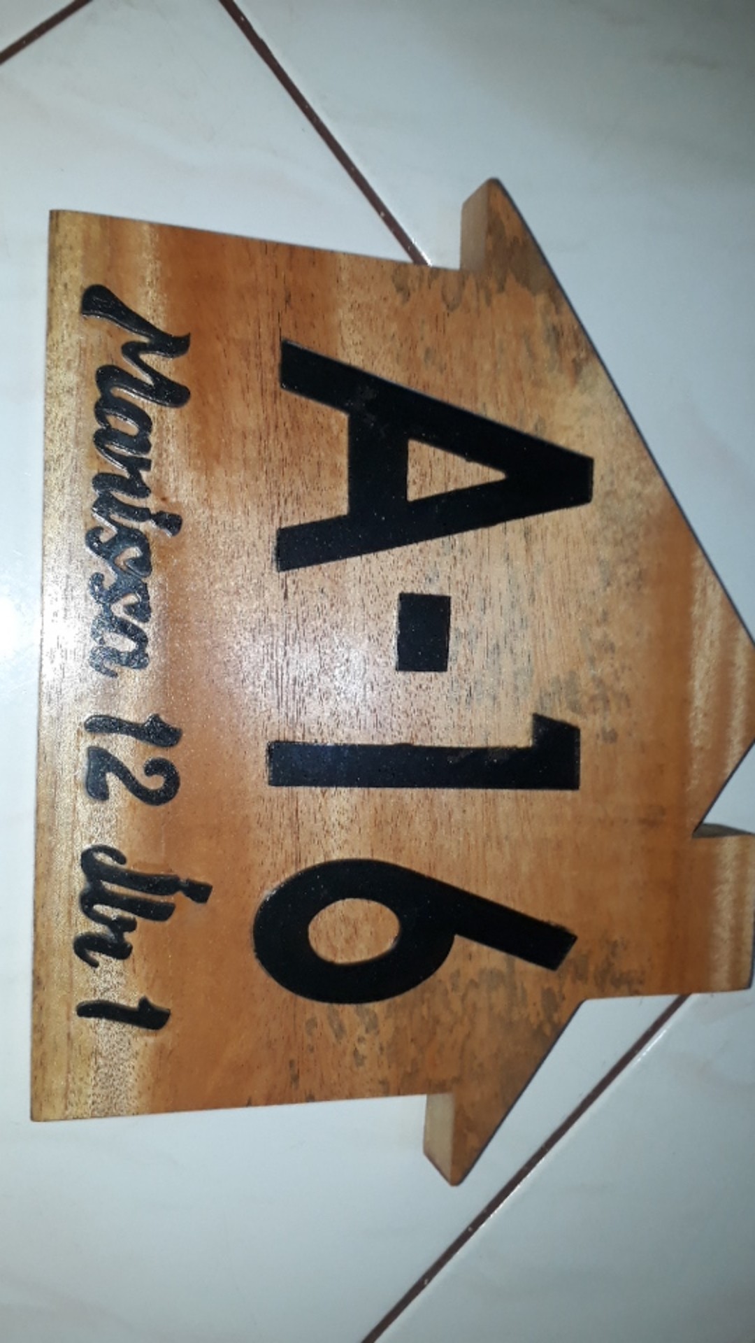 Nomor Rumah Huruf Timbul Akrilik