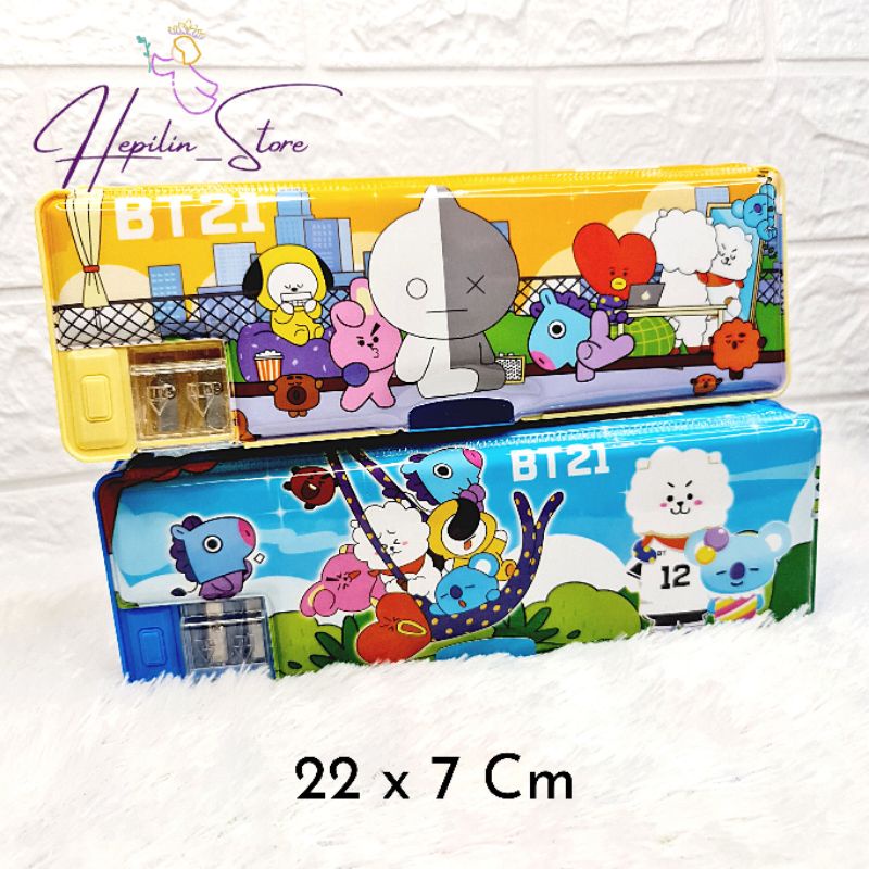

Pensil Case Magnet KT-75 Unicorn , dll / Tempat Pensil Include Rautan Double / Kotak Pensil Lucu