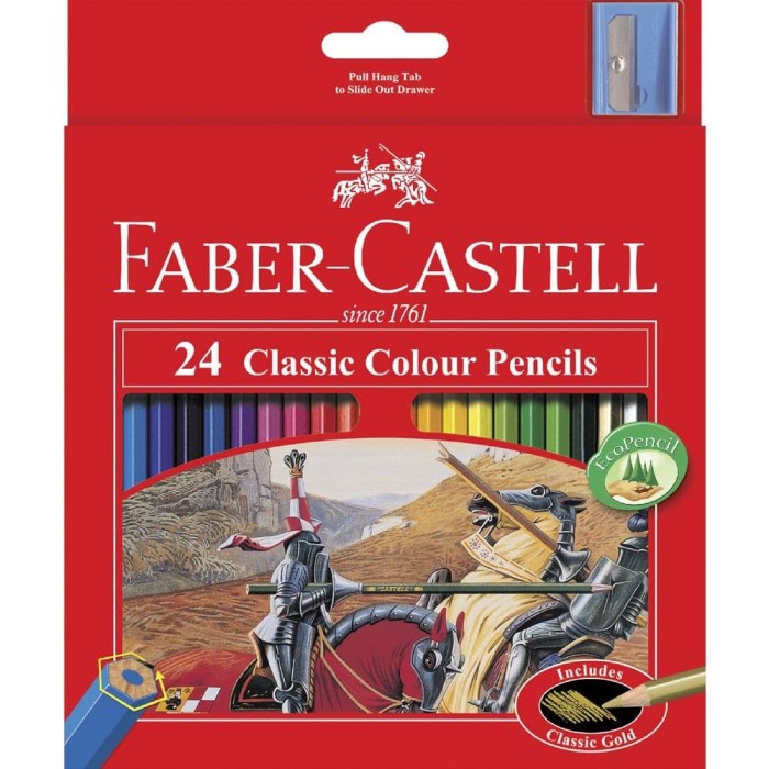 

Hot Sale Pensil Warna Faber Castell - 24 Warna Classic Promo