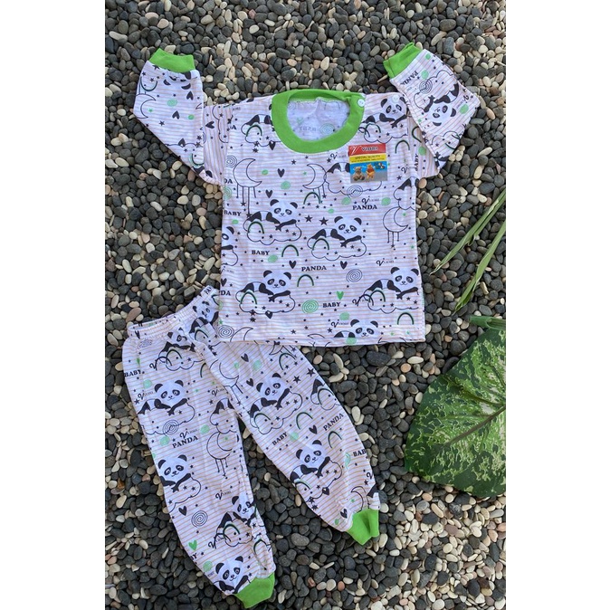 Baju bayi lucumotif panda(PP84) setelan 3-18bulan