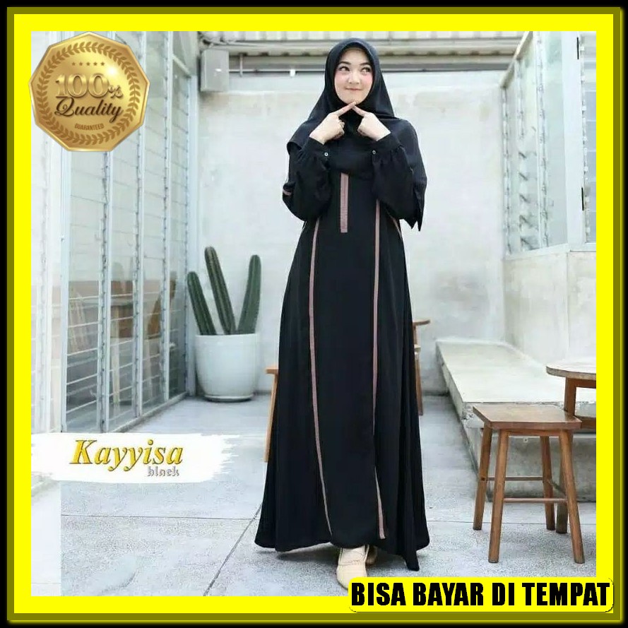 Dress Gamis Wanita Terbaru 2022 Mikha Dress 2In1 Iner Dan Outer Terpisah Gamis Polos Wanita Terbaru 