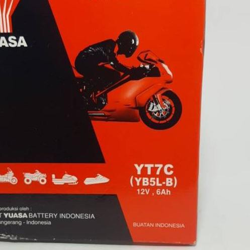 ✿ Aki Yuasa YT7C - YB5LB MF Motor Mio Sporty, Mio Smile, Jupiter MX/Z Lama, Vega Lama Accu kering ♧